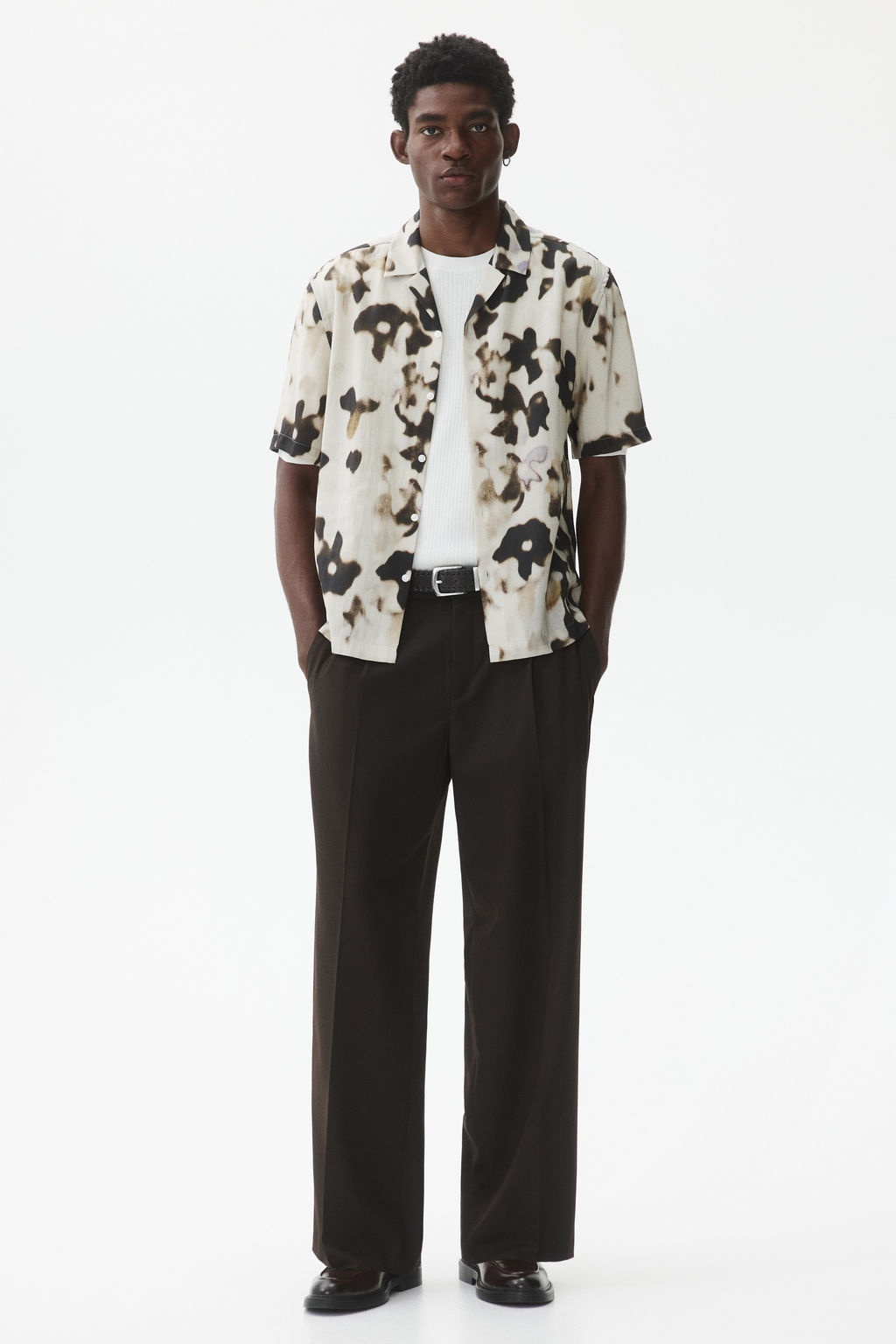 Camisa resort estampada Regular Fit - H&m фото 8