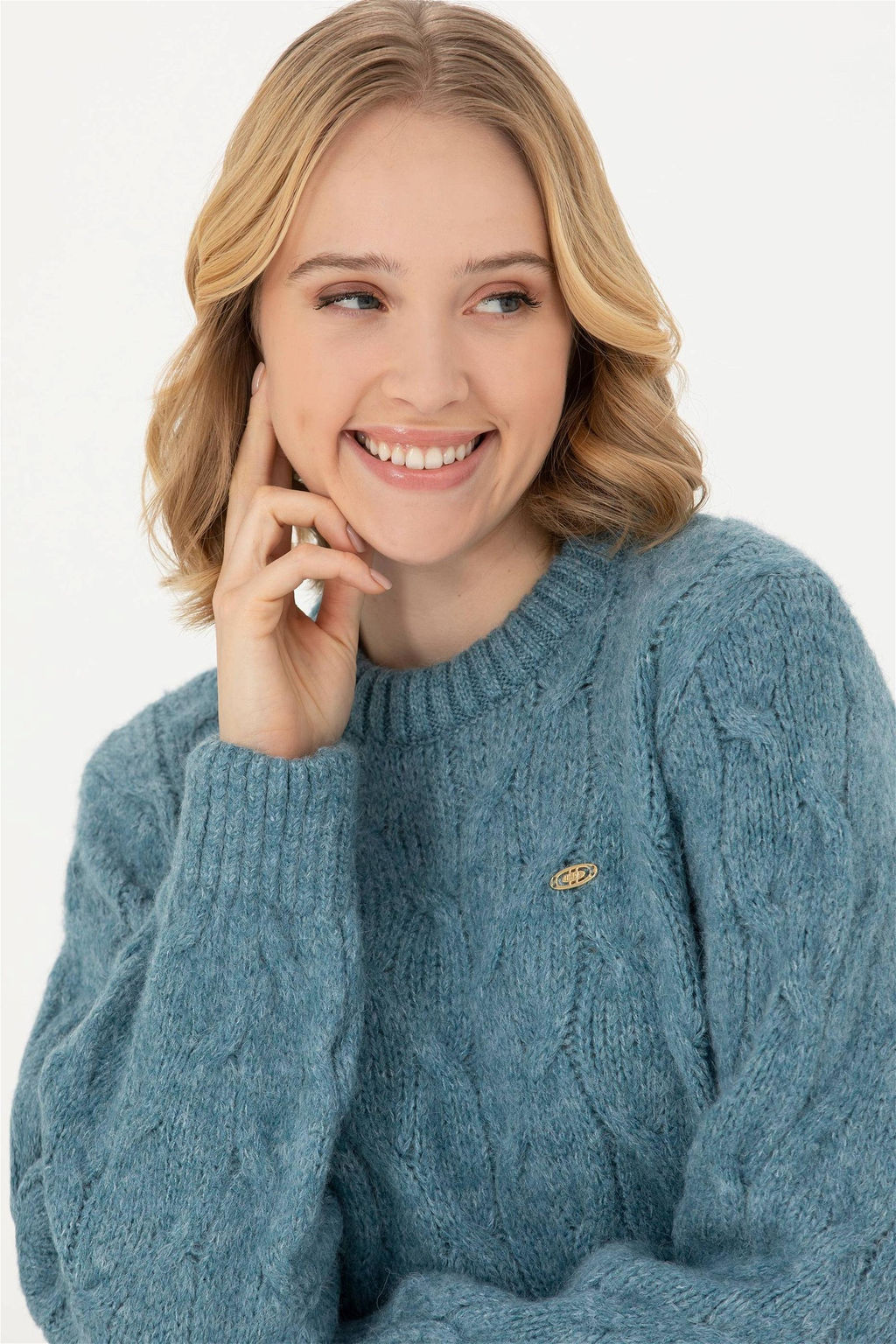 Женский свитер с круглым вырезом Petrol Неожиданная скидка в корзине - U.s. polo assn фото 2