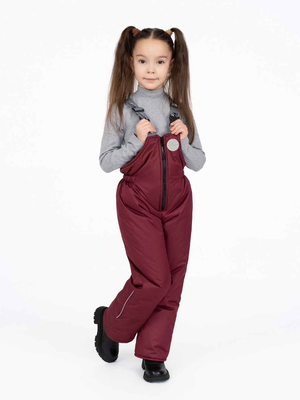 Полукомбинезон детский бордовый