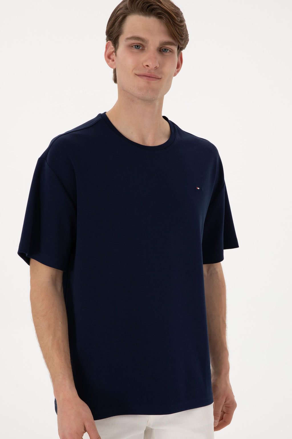 Erkek Comfort Fit Bisiklet Yaka Lacivert Ti__rt Sepette S_rpriz _ndirim - U.s. polo assn фото 3