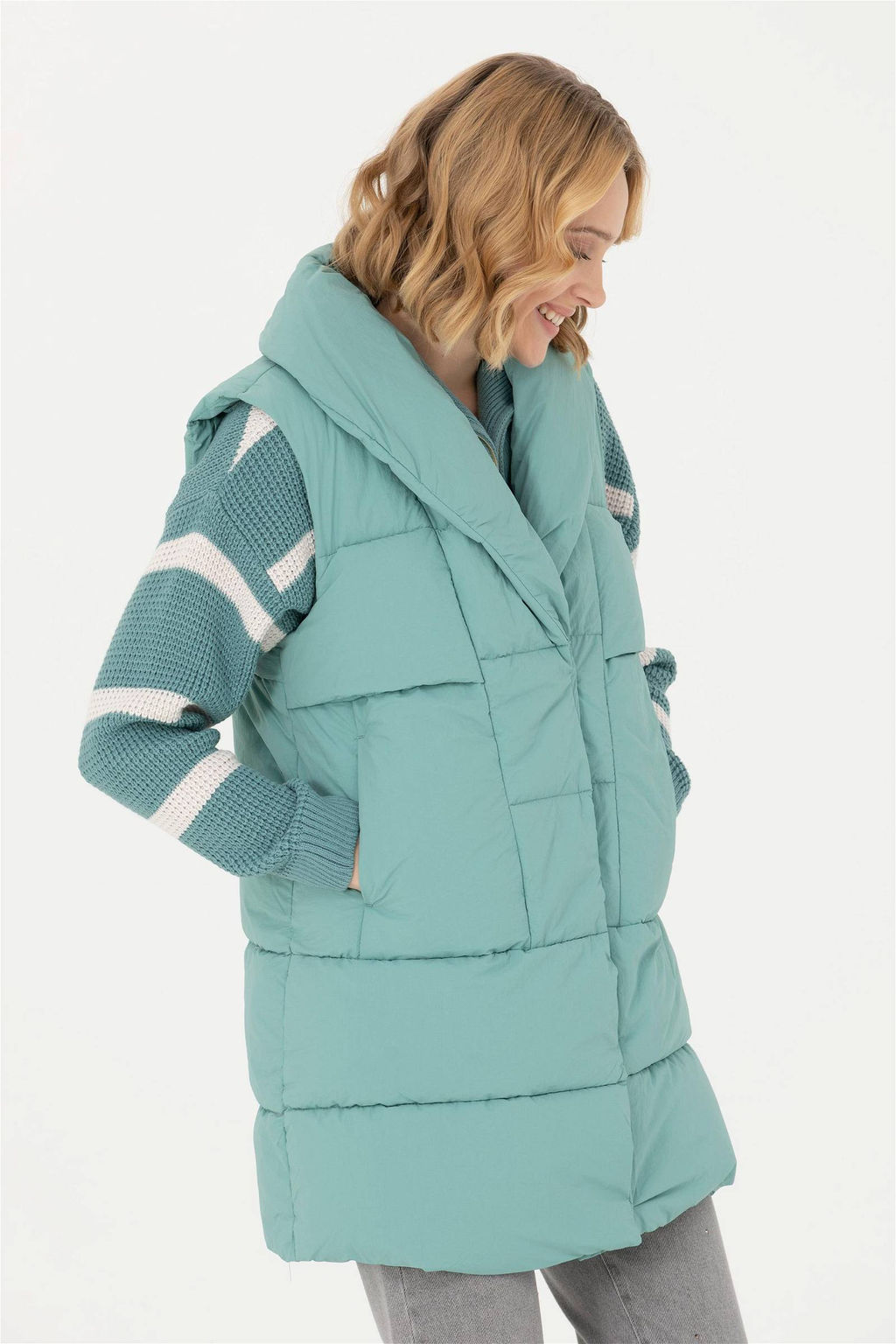 Женский мятный жилет - U.s. polo assn фото 3