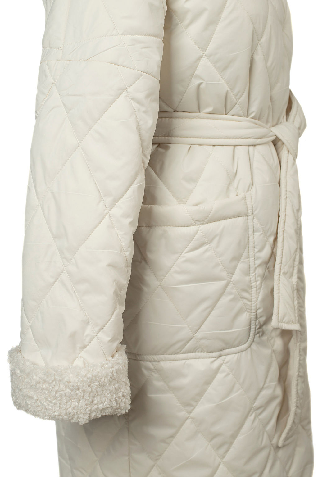 05-2164 Куртка женская зимняя (пояс) - El podio фото 10