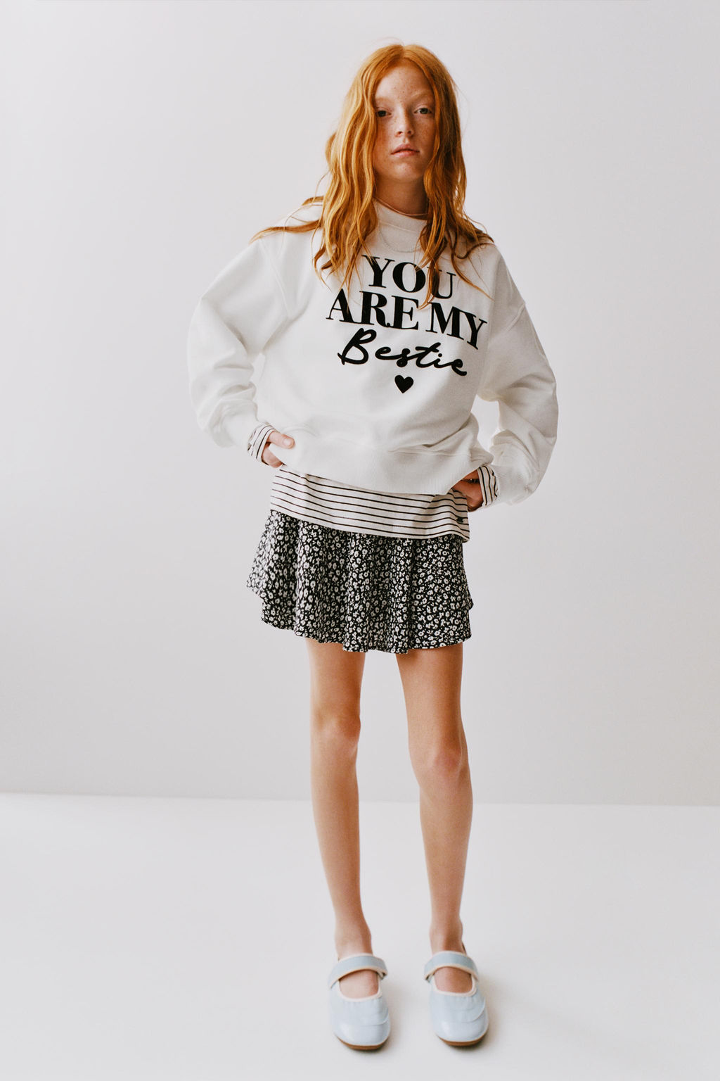 FLOCK SLOGAN SWEATSHIRT - Zara фото 5