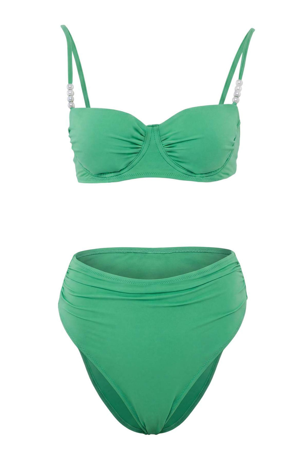Ye_il Balconette Kapl_ Aksesuar Detayl_ Y_ksek Bel High Leg Bikini Tak_m_ TBESS26BT00178 - Trendyolmilla фото 5