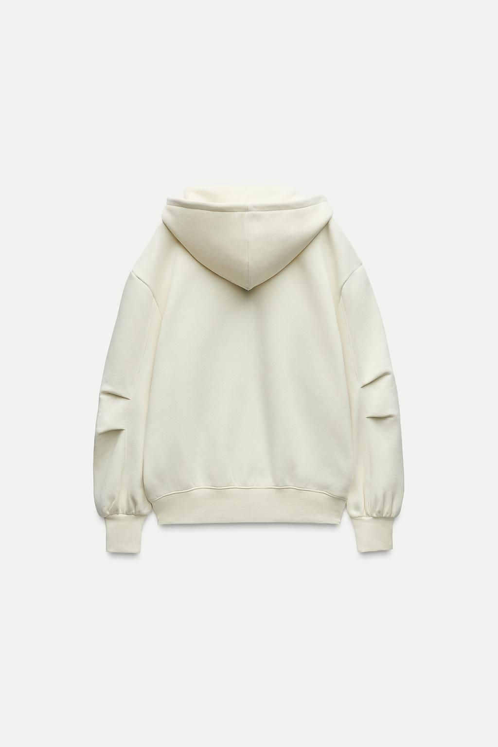 OVERSIZED ZIPPED SWEATSHIRT - Zara фото 8