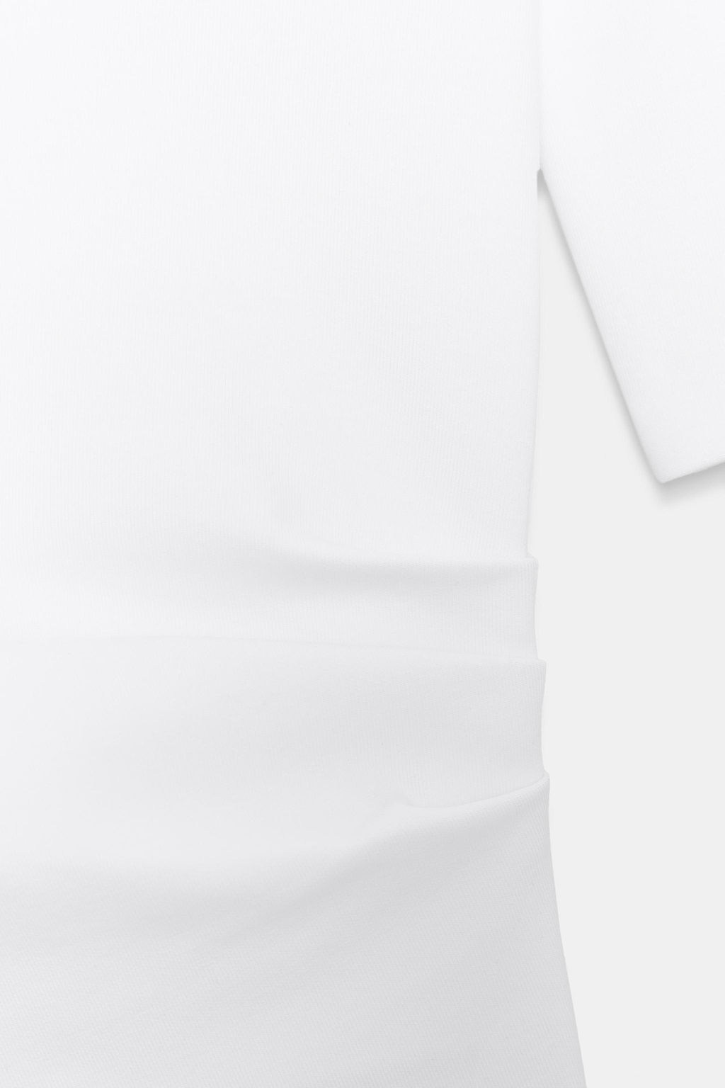 GATHERED INTERLOCK T-SHIRT - Zara фото 7