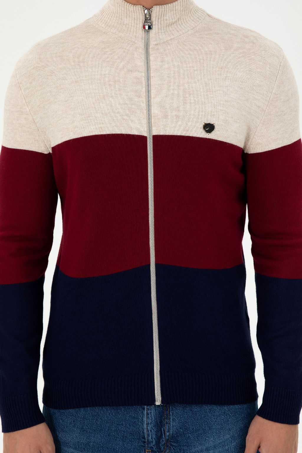 Мужской трикотажный кардиган с камнями Неожиданная скидка в корзине - U.s. polo assn фото 6