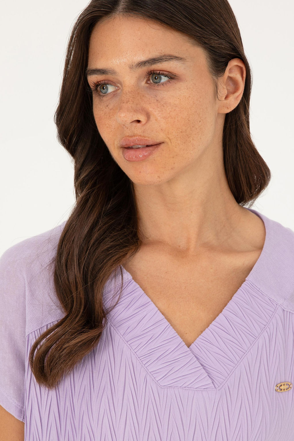 U. S. Polo Assn / Женская сиреневая футболка - U.s. polo assn фото 2