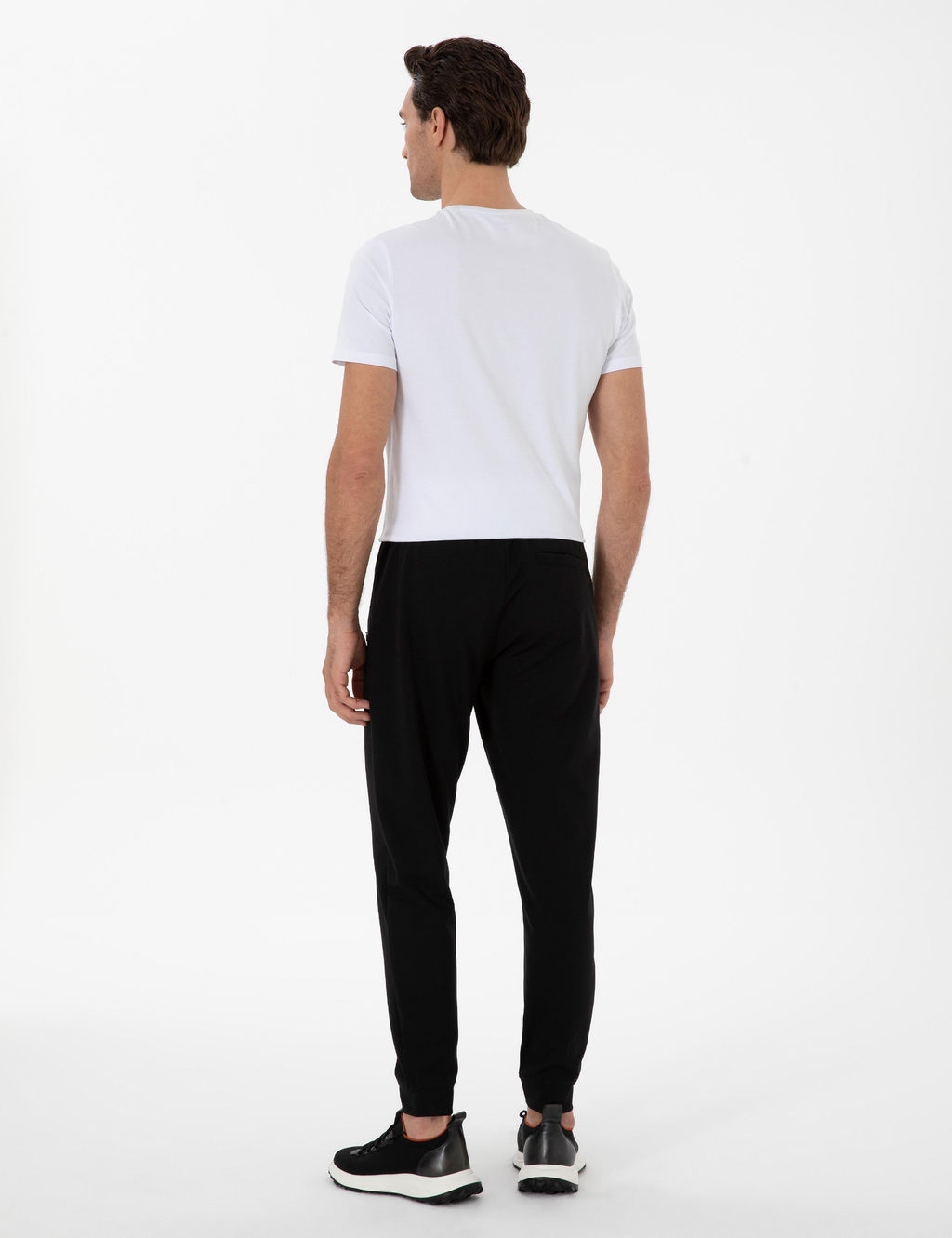 Siyah Regular Fit Pa_as_ Lastikli E_ofman Alt_