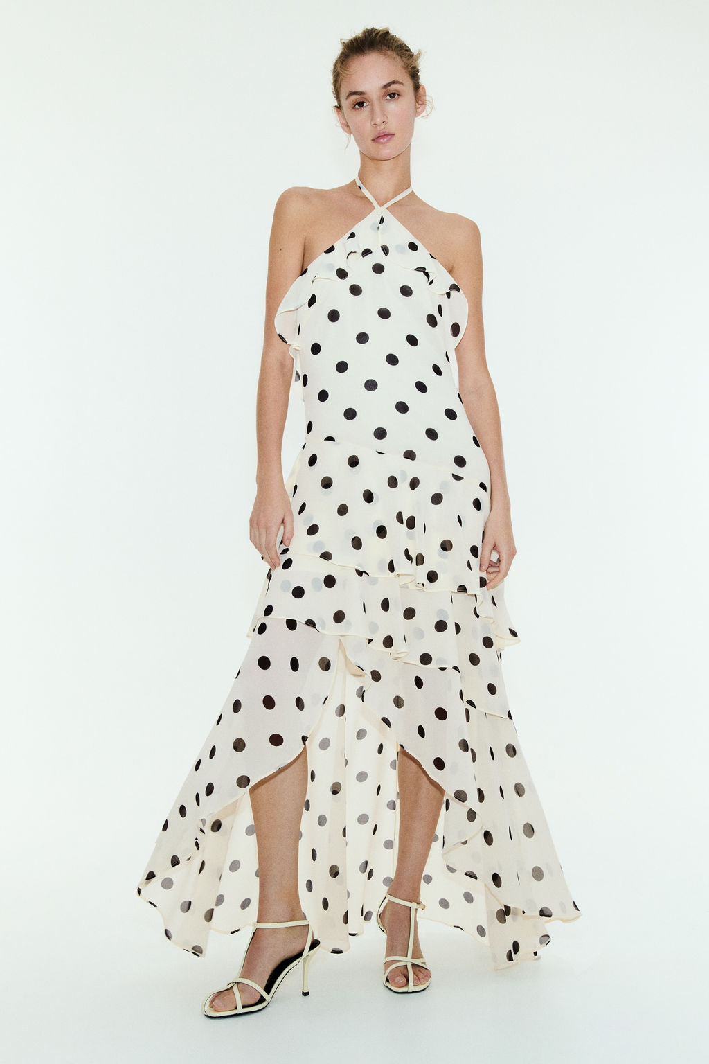 Vestido halter de volantes - H&m фото 5