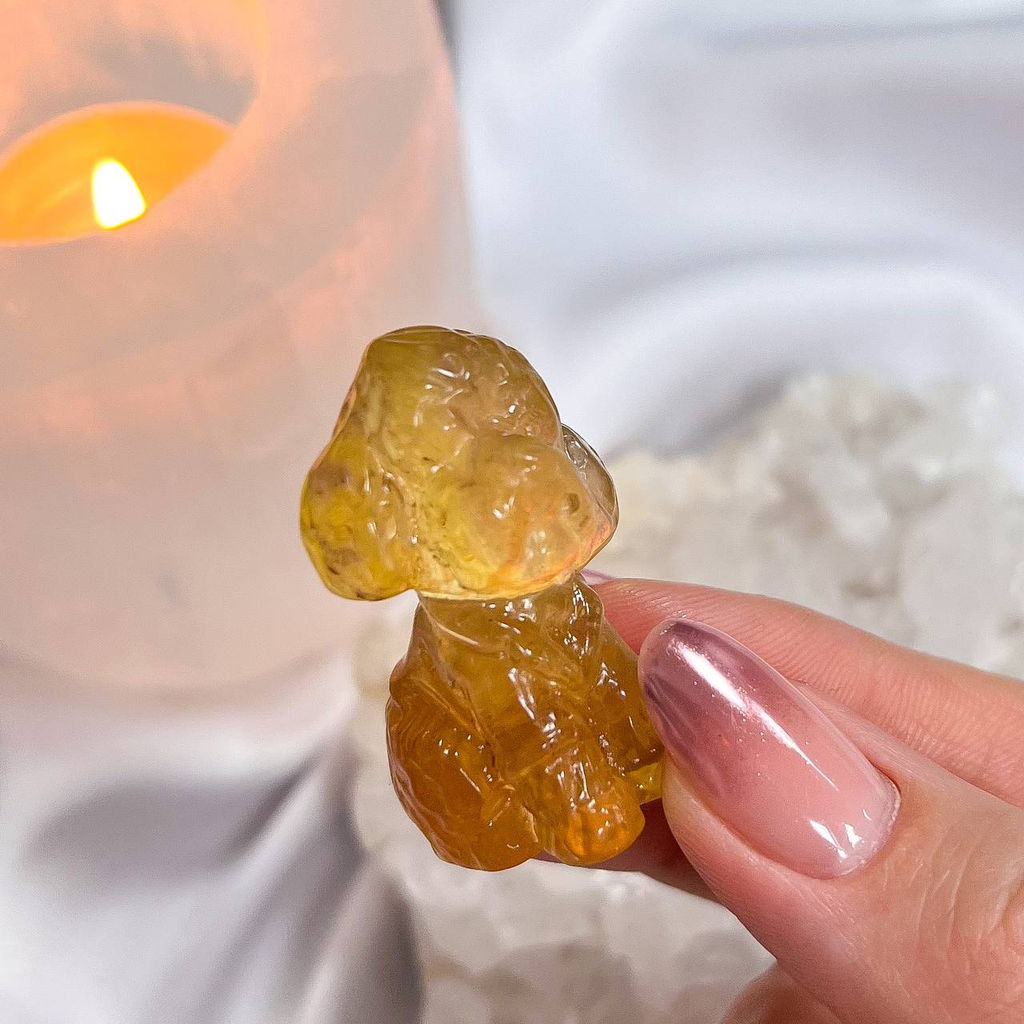 Фигурка резная Болонка из Флюорита - Радуга самоцветов фото 4