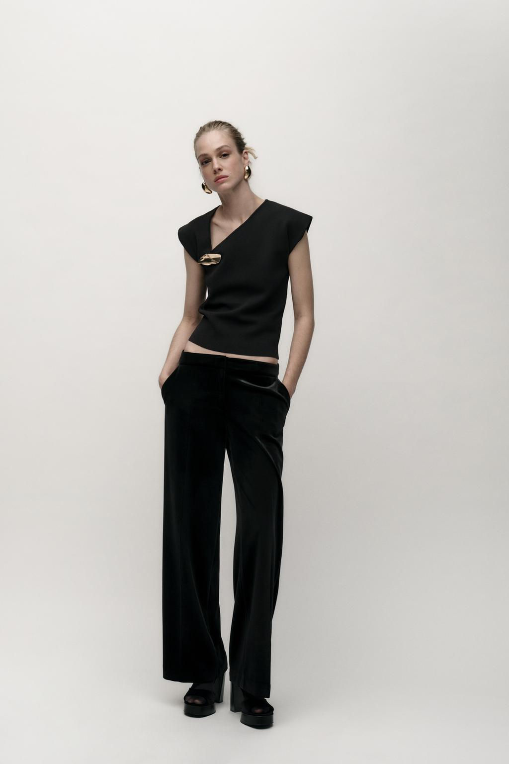 KNIT TOP WITH GOLDEN APPLIQUE - Zara фото 7