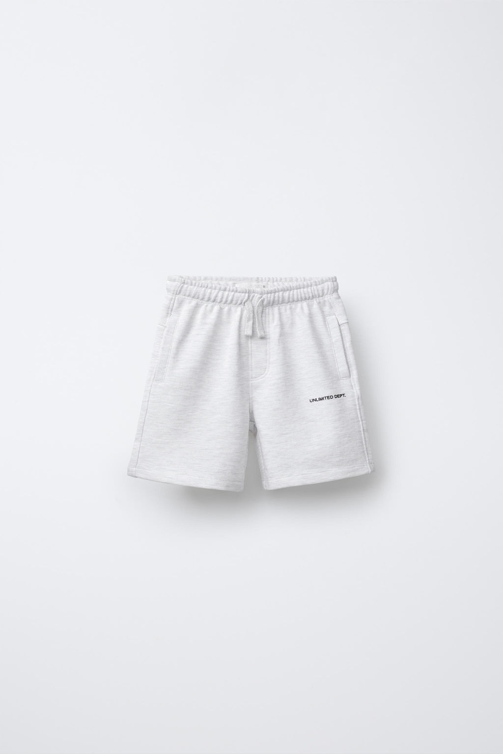 STRAIGHT FIT TEXTURED TEXT BERMUDA SHORTS