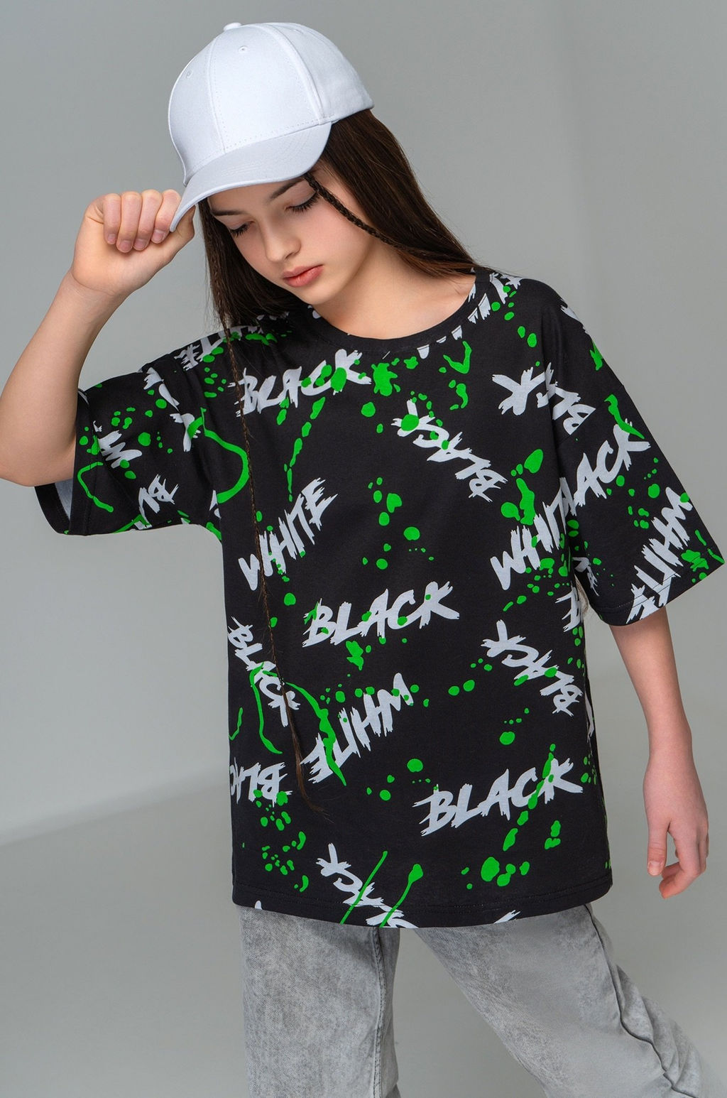 Детская футболка оверсайз Happyfox