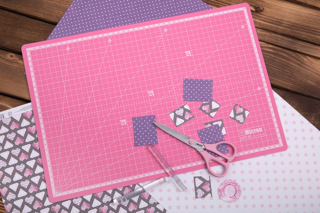 Micron CET-02 Коврик (мат) для резки двусторонний полипропилен термоэластопласт 60 см х 45 см в пакете формат А2