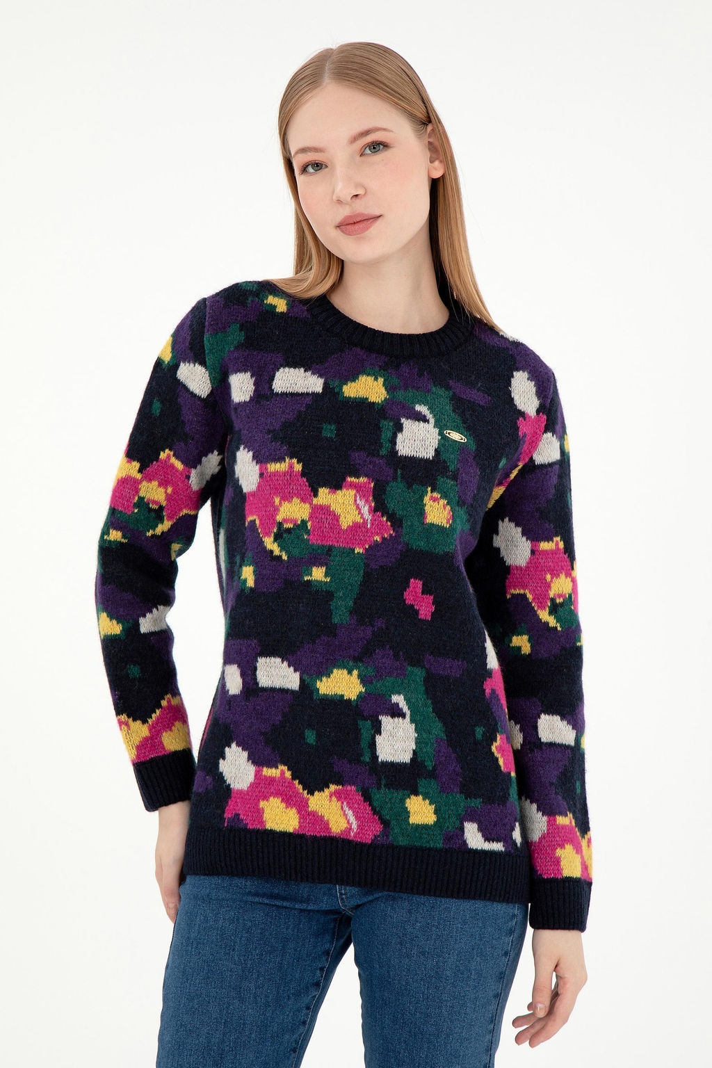 Женский темно-синий свитер Неожиданная скидка в корзине - U.s. polo assn фото 3