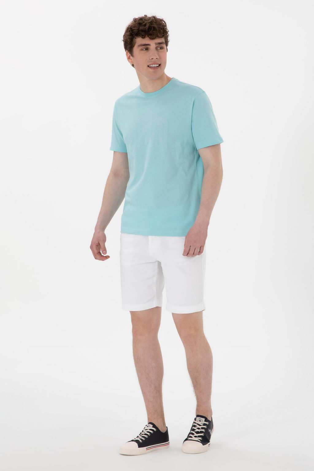 Erkek Regular Fit Bisiklet Yaka Aqua Ti__rt Sepette S_rpriz _ndirim - U.s. polo assn фото 4