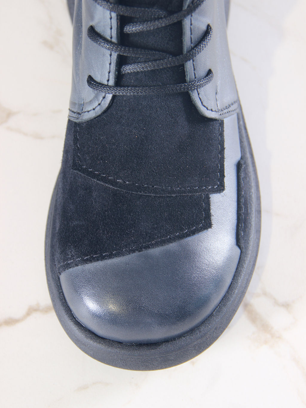 Ботинки EDART 305.927 bl. Вакса черная+черная замша/байка - Ed'art фото 6