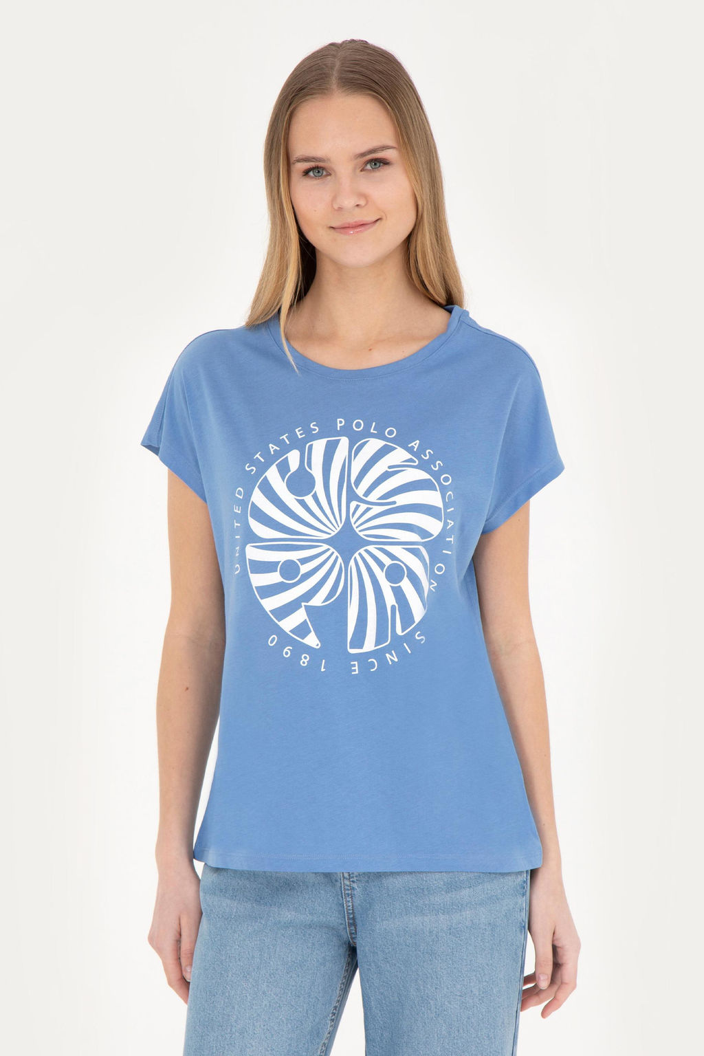 Женская темно-синяя футболка - U.s. polo assn фото 10