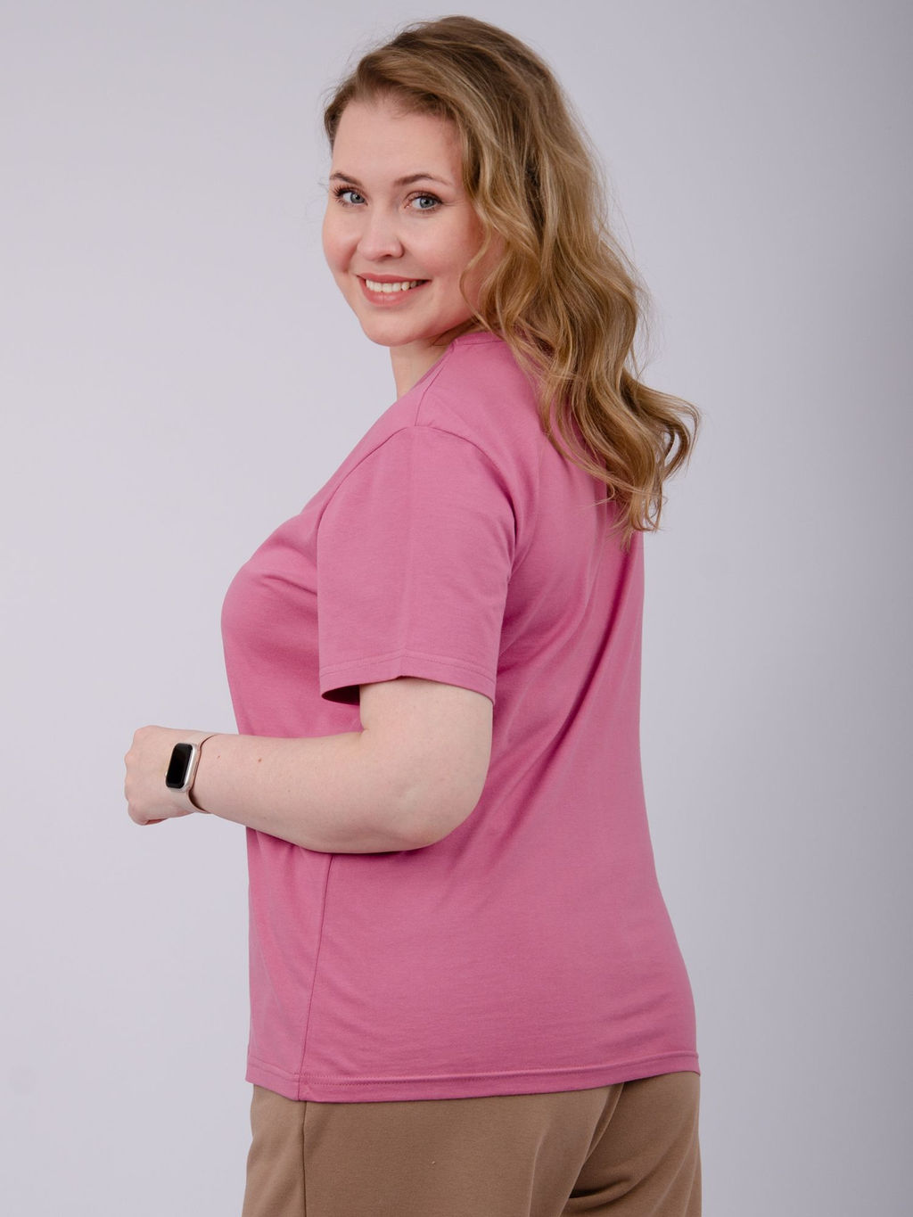 Футболка "Карусель 5" брусника, трикотаж