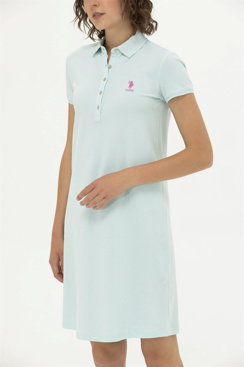 U. S. Polo Assn Женское трикотажное платье зеленого цвета - U.s. polo assn фото 11