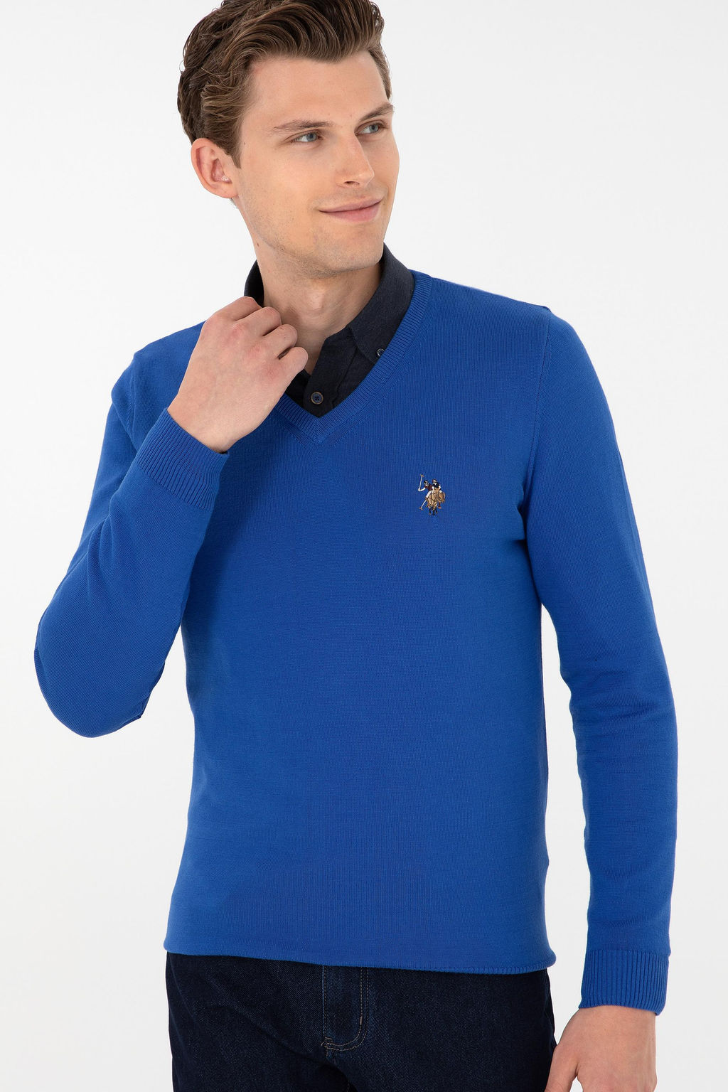 Мужской базовый свитер Saks - U.s. polo assn фото 3