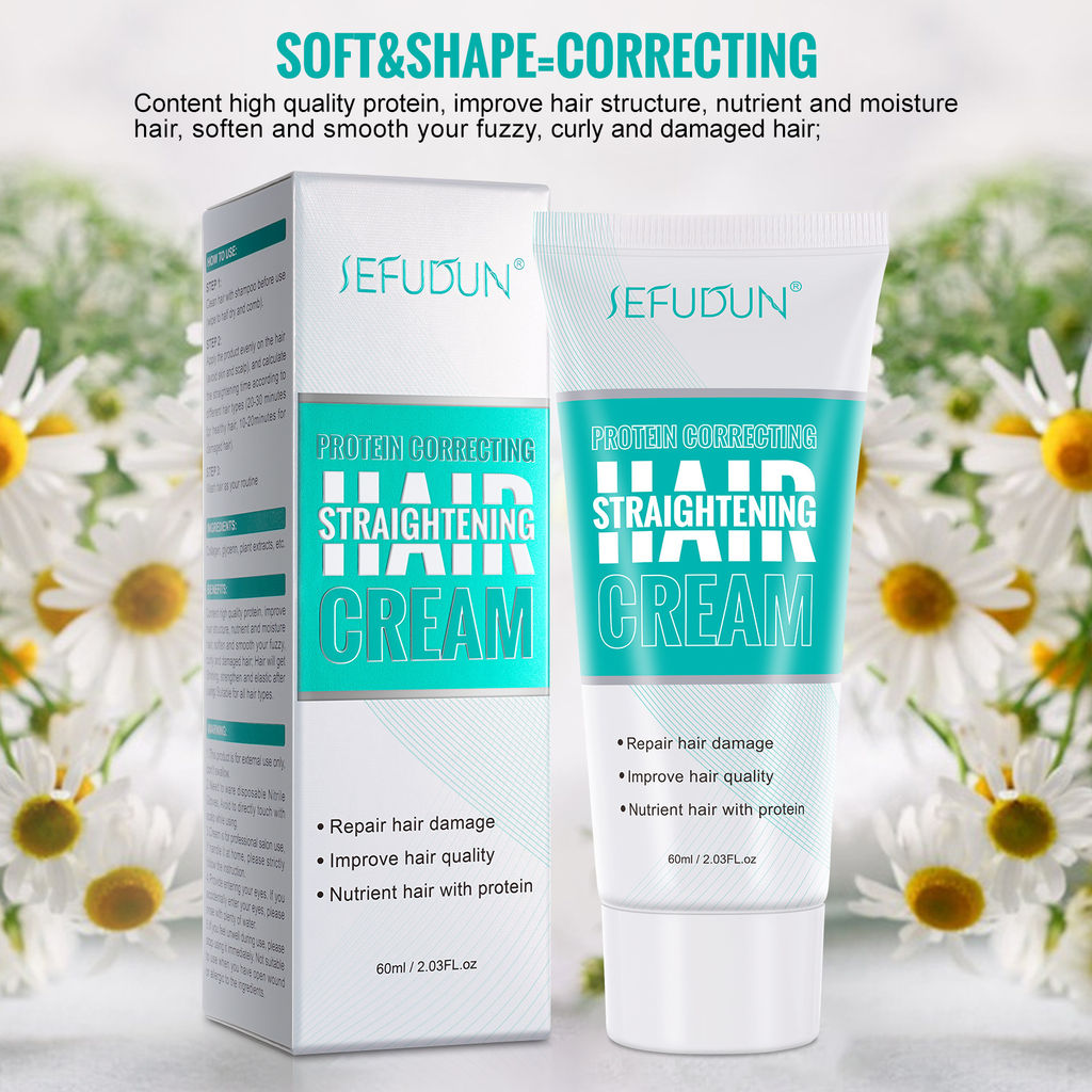 !!! Кератиновый крем для коррекции поврежденных волос, 60 мл - Sefudun фото 4