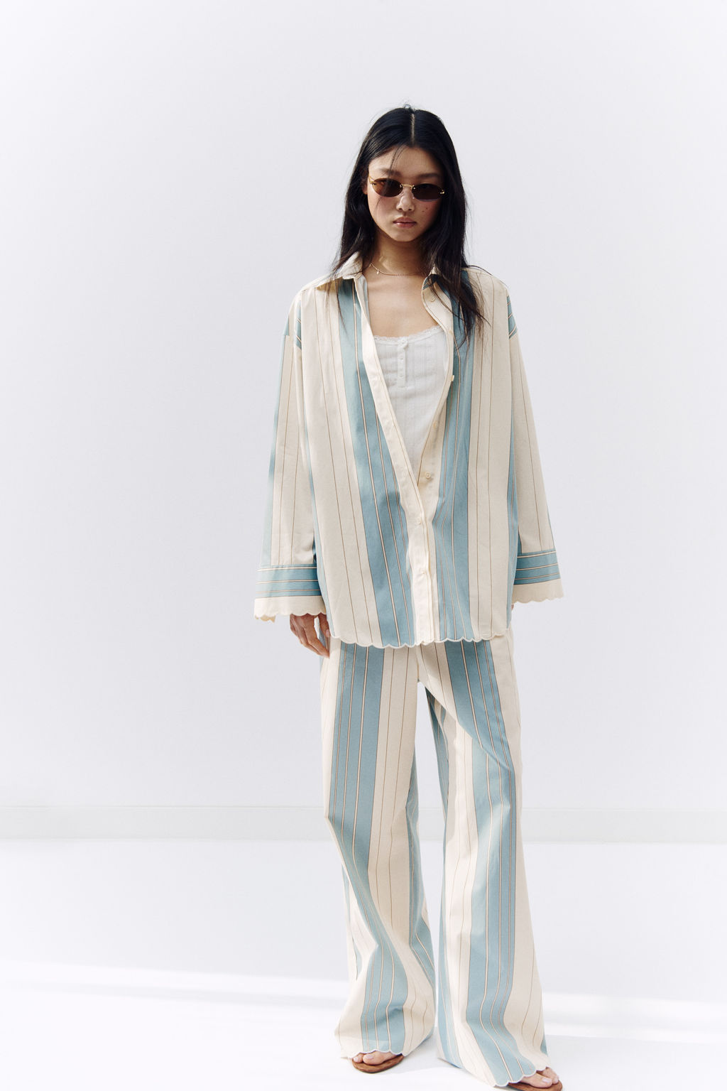 Camisa oversize de popelina - H&m фото 3