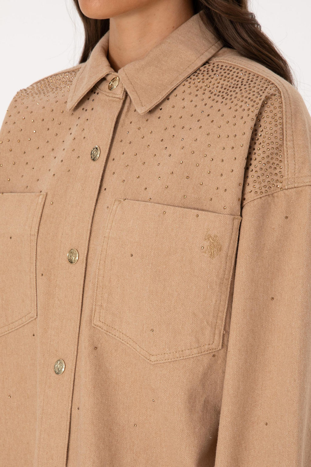 Kad_n Camel Jean G_mlek Sepette S_rpriz _ndirim - U.s. polo assn фото 7
