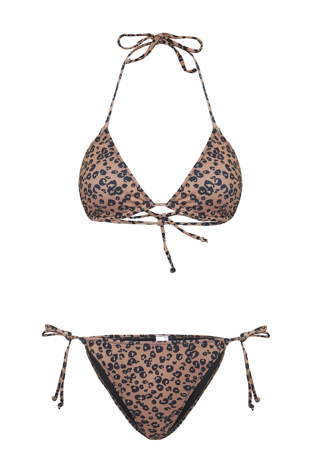 Trendyolmilla Leopar Desenli Ucgen Regular Bikini Tak?m? TBESS25BT00151  фото 5