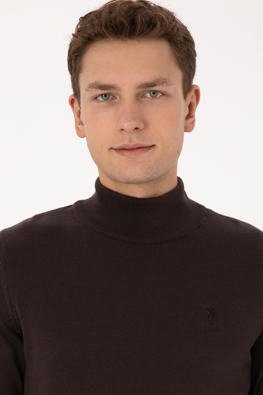 Erkek Koyu Kahverengi Basic Kazak - U.s. polo assn фото 2