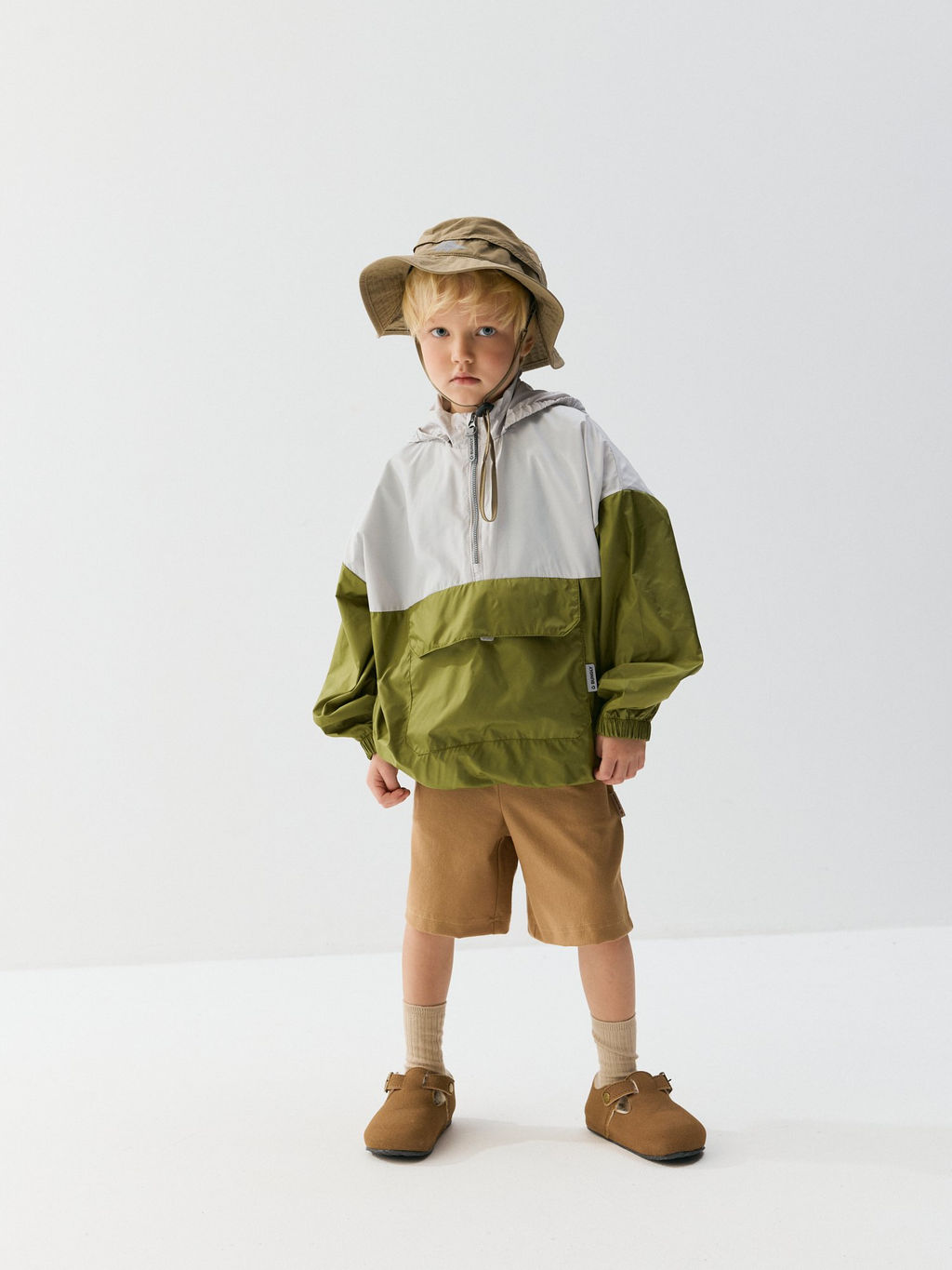 Шорты бермуды из джинскота Миндаль - Bungly фото 4