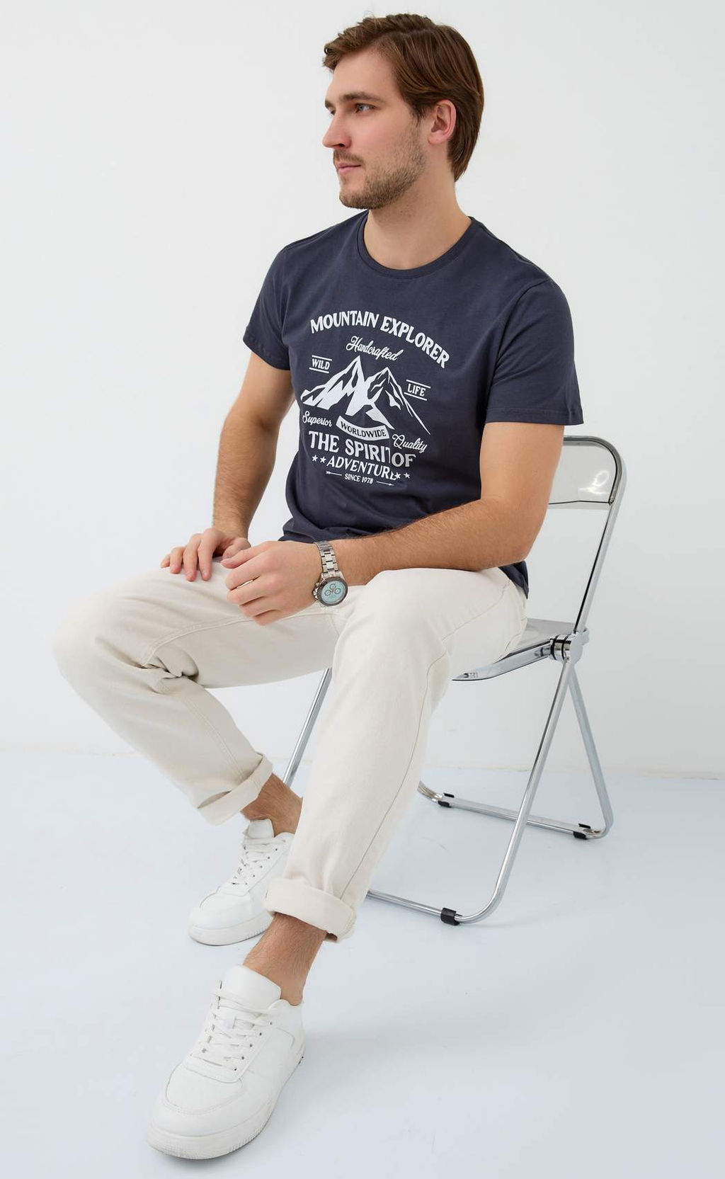 Футболка F511-06-882 d.grey - Fine joyce фото 11