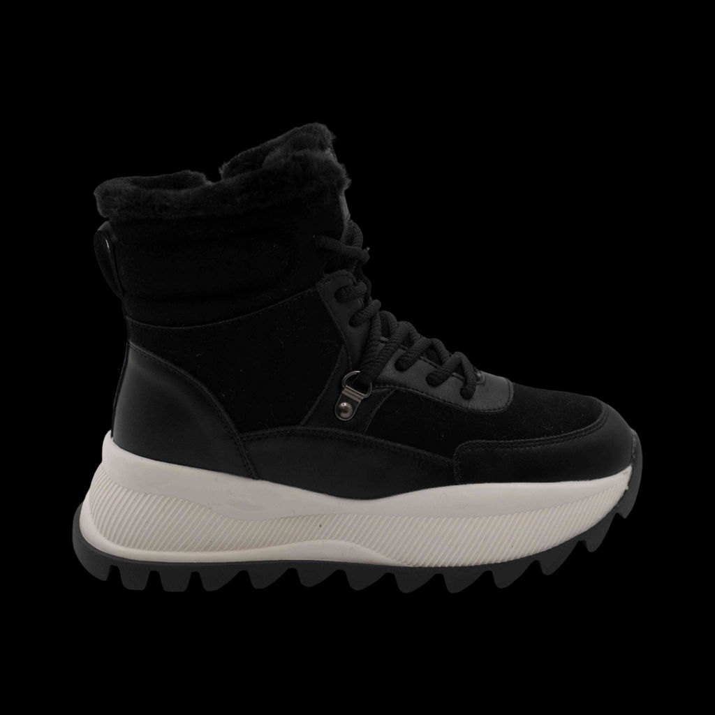 Ботинки на меху С125 черные