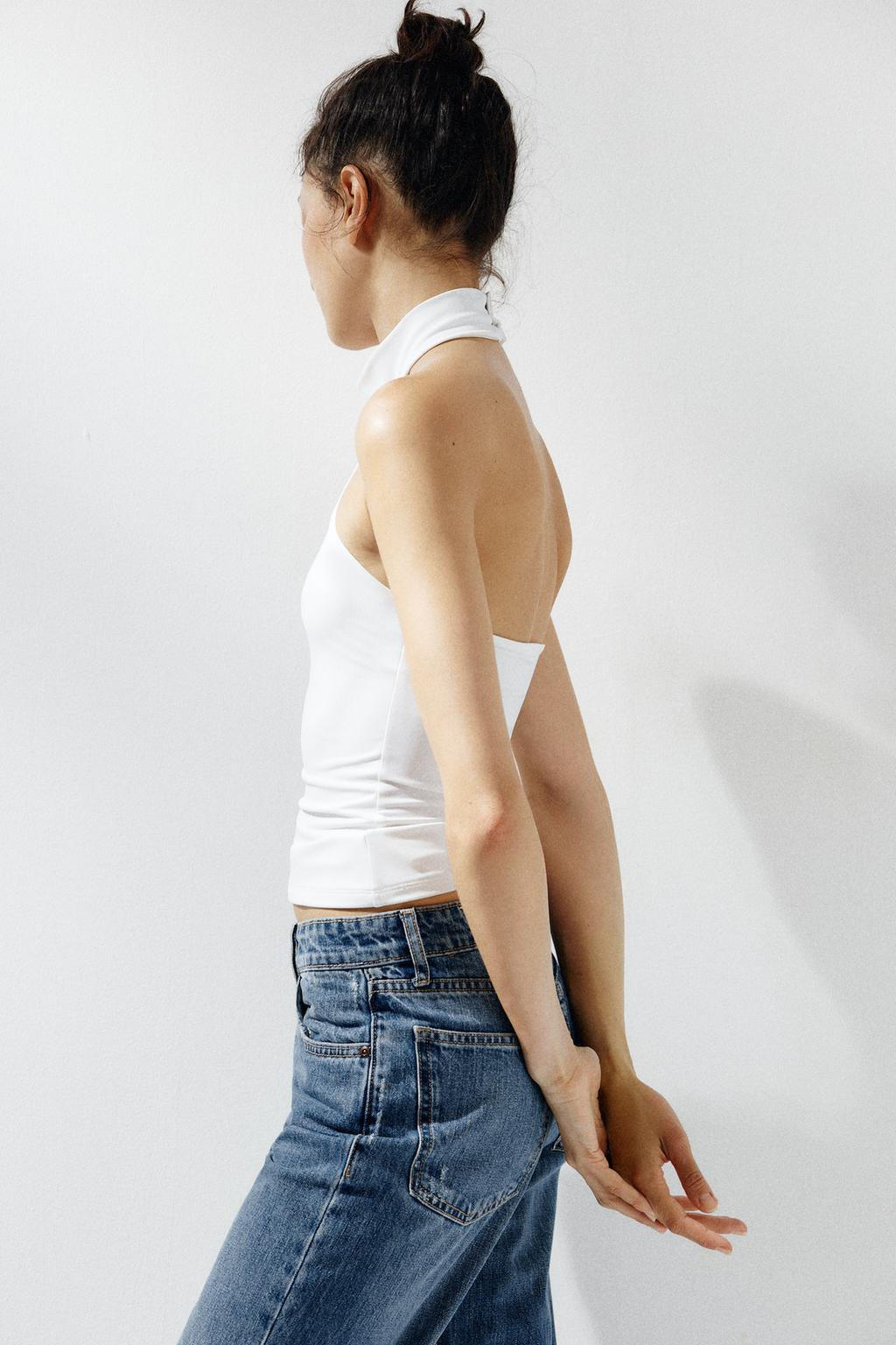 POLYAMIDE HALTER TOP - Zara фото 39