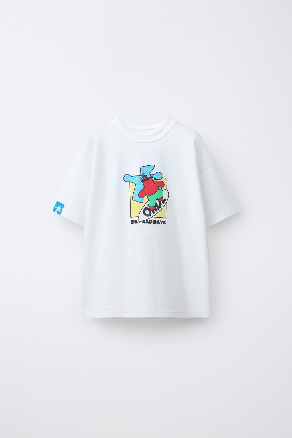 CAMISETA ESTAMPADO LOGO / Blanco - Zara фото 3