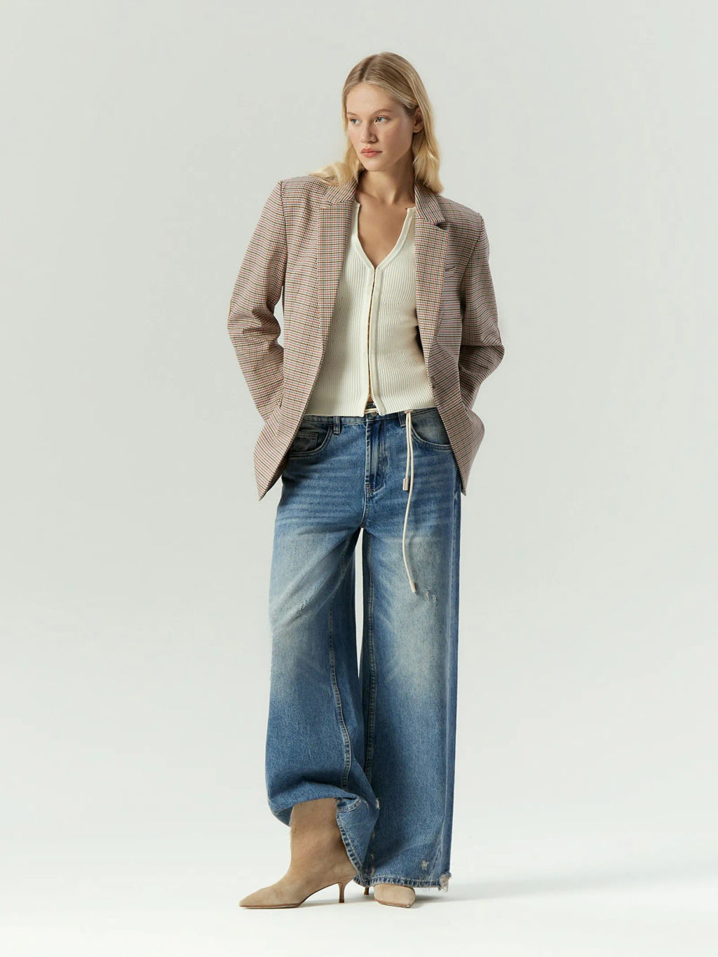 ЕМКА / Однобортный жакет с замшевой вставкой - Emka фото 2