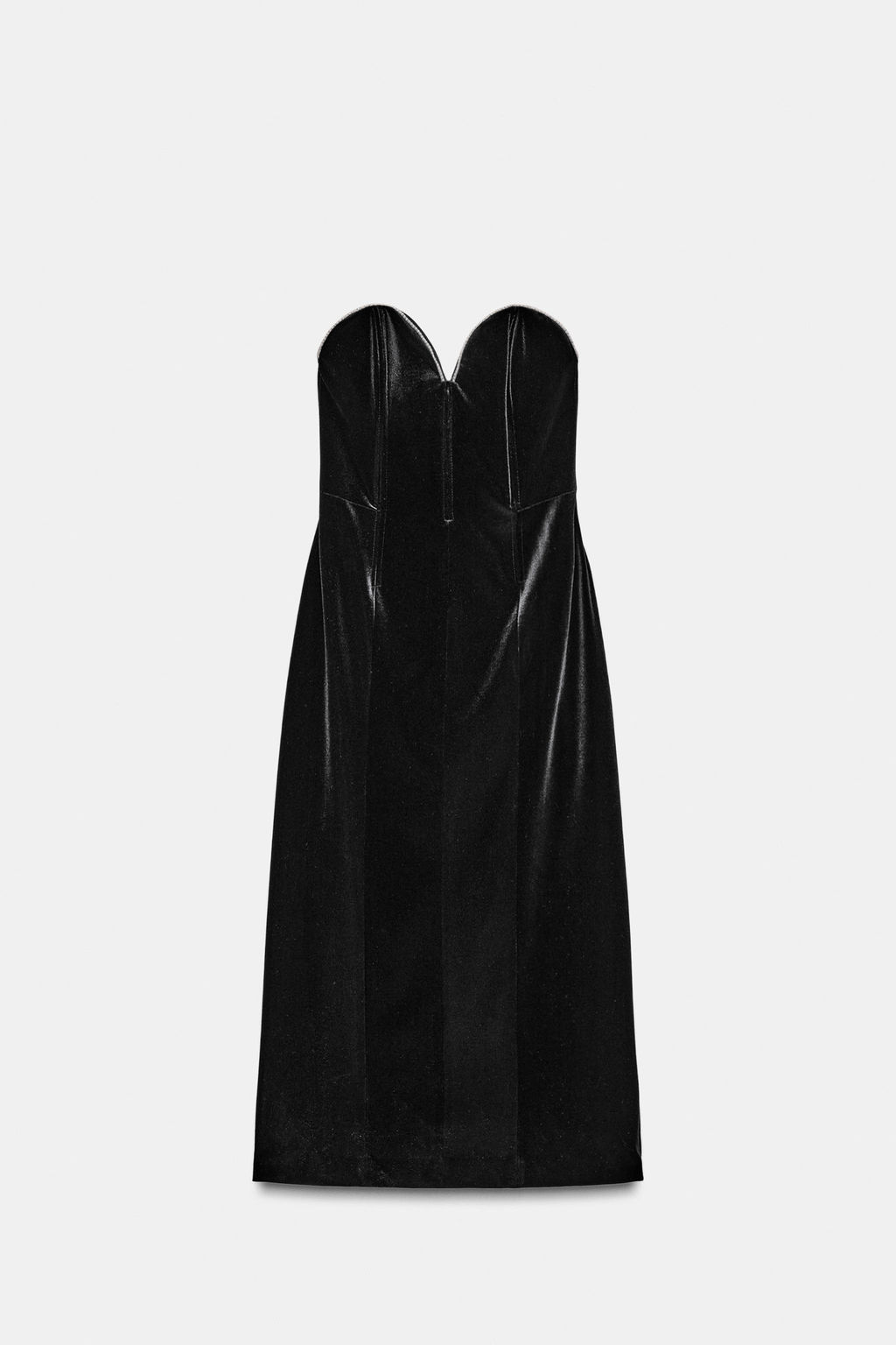 ZW COLLECTION LIMITED EDITION VELVET BUSTIER DRESS - Zara фото 4