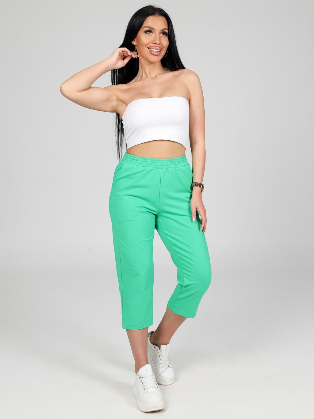 IV-CAPRIZ Финикс - бриджи из футера с лайкрой  фото 24