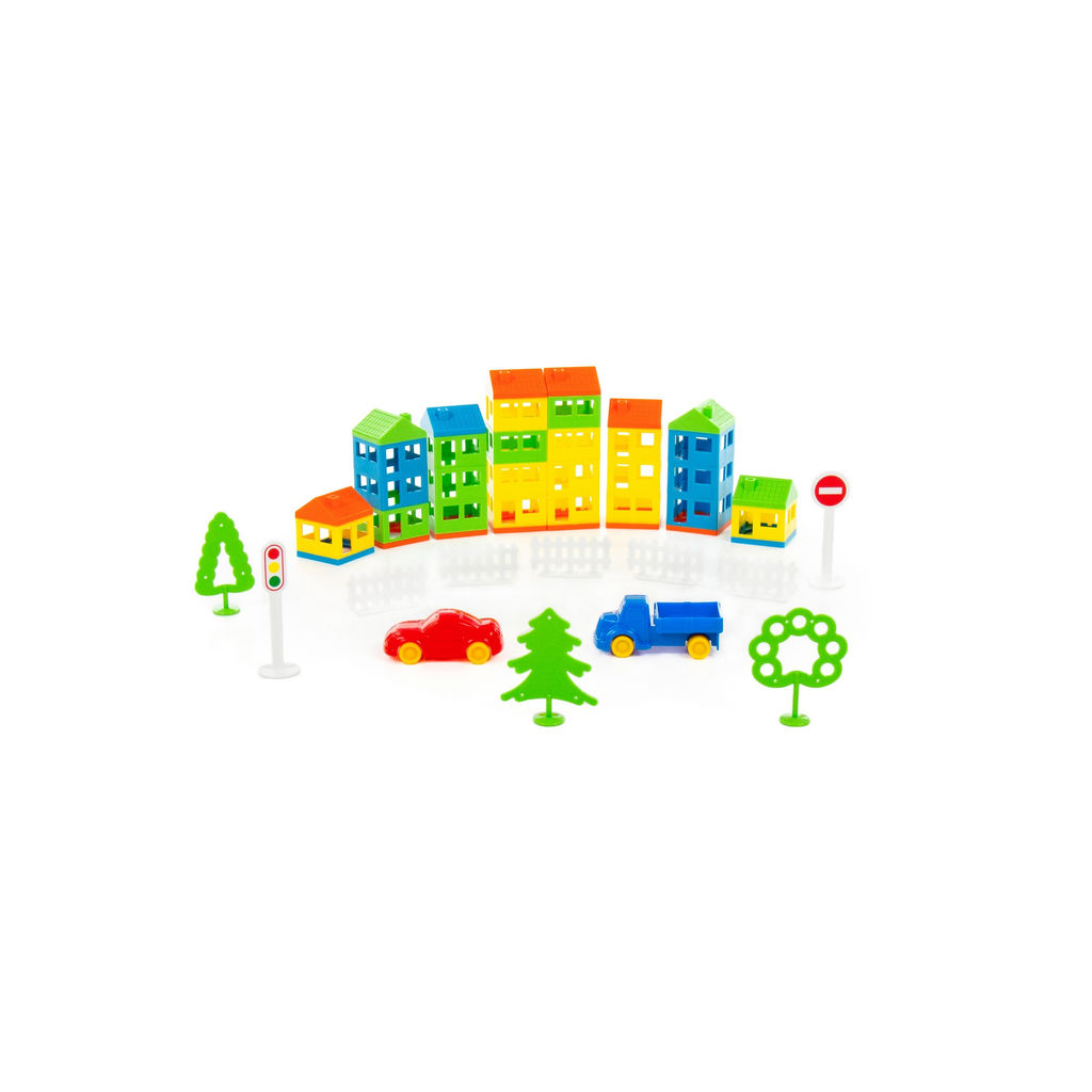 Конструктор Построй свой город (92 элемента) (в пакете) - Полесье фото 6