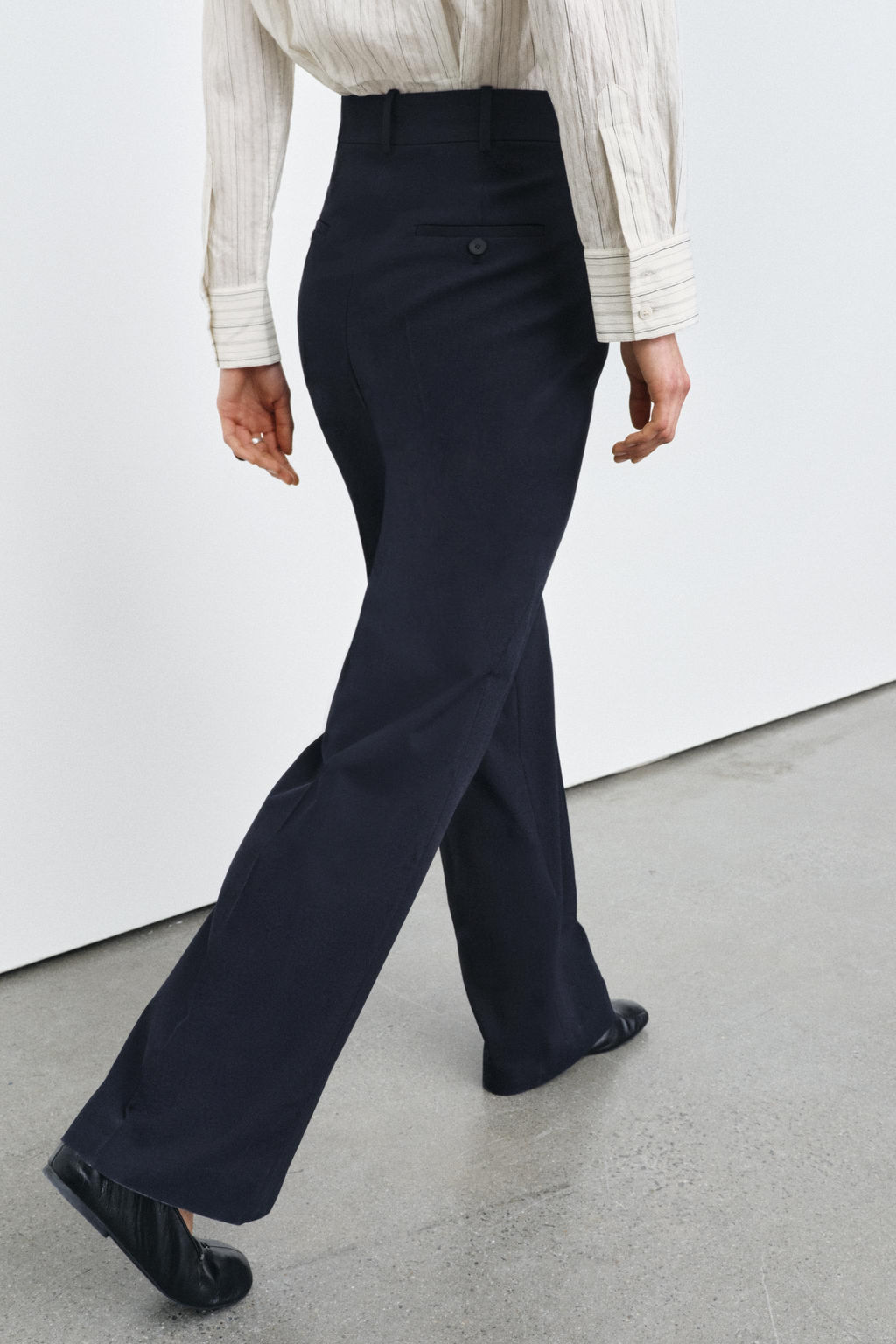 PLEATED WIDE-LEG TROUSERS ZW COLLECTION - Zara фото 3