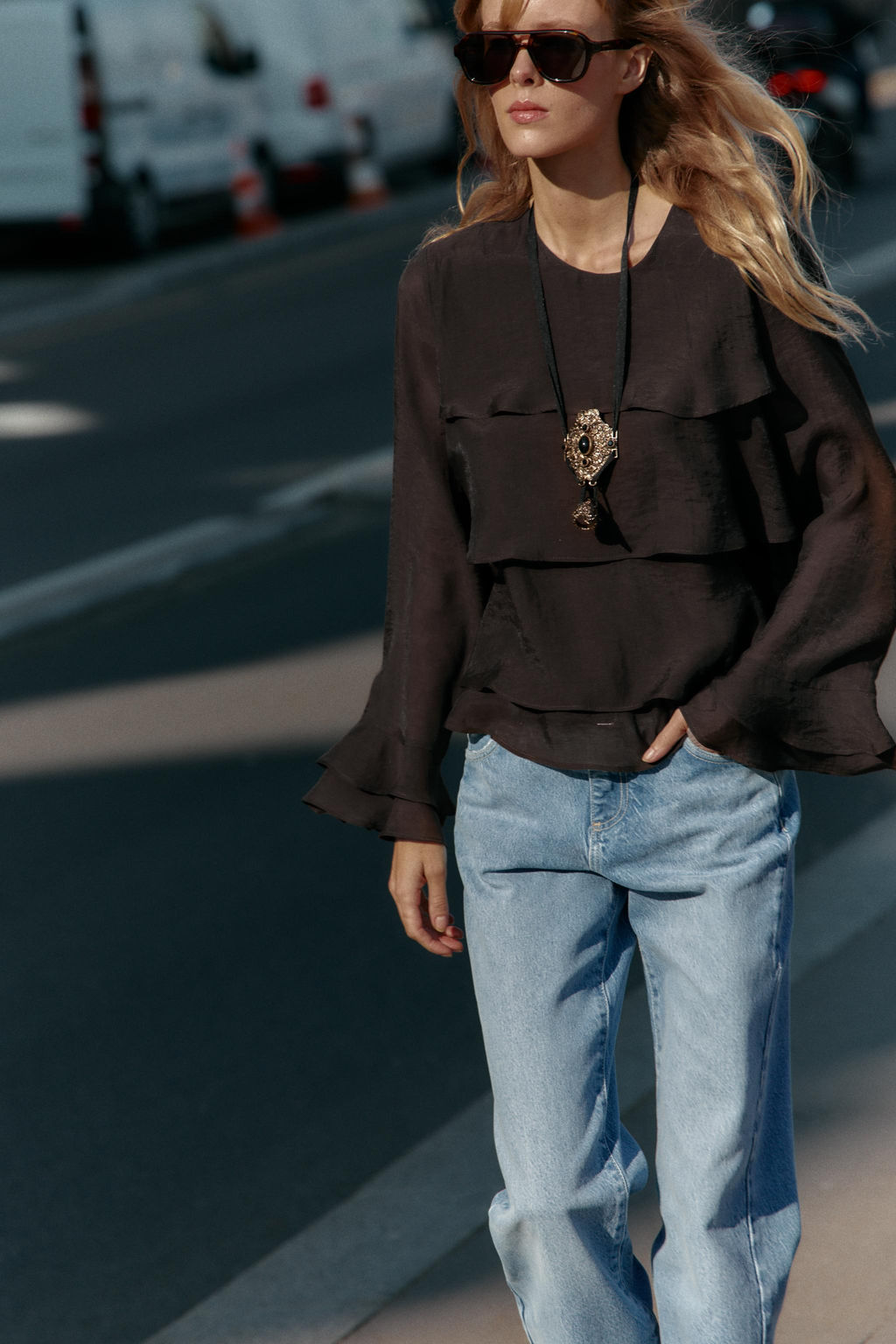 RUFFLED TOP - Zara фото 3