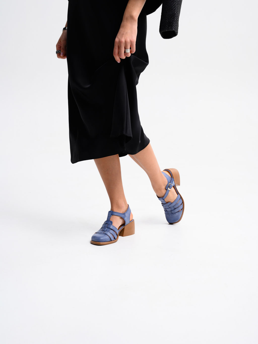 Босоножки 5035.23663bе. Вакса джинс+коричневый