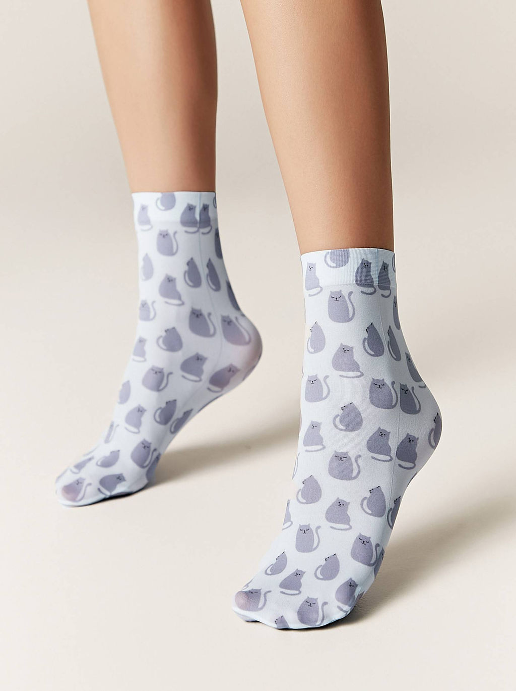Цена за 2 пары. Носки фантазийные CONTE Носки с микрофиброй Сats