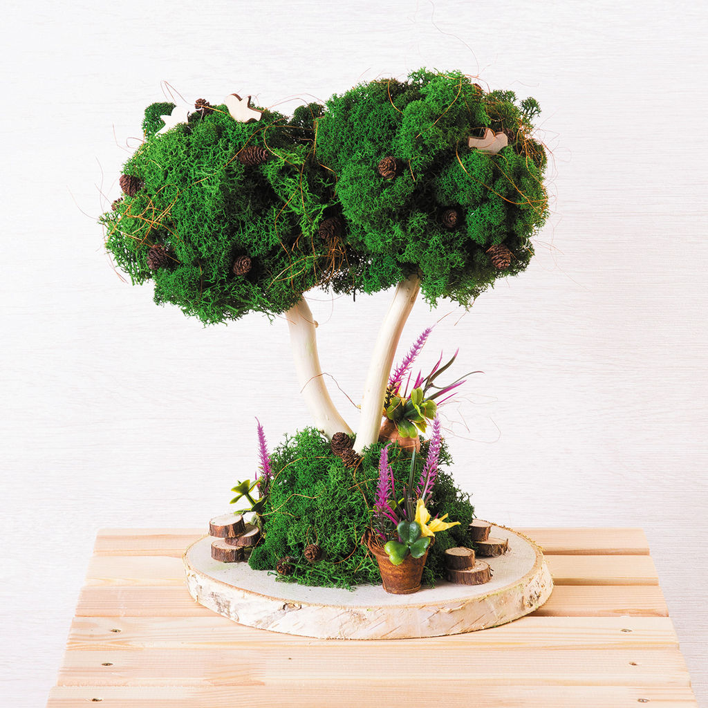 Blumentag BMSR-50 Мох стабилизированный окрашенный 50 г  5 г №01 салатовый  фото 4