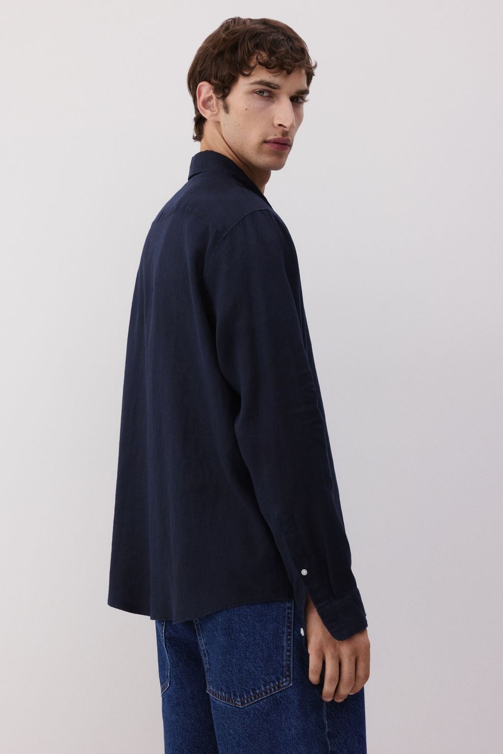 Camisa de lino Regular Fit - H&m фото 5