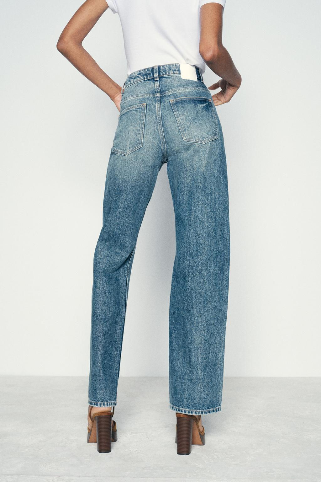Z1975 RELAXED FIT HIGH-WAIST JEANS - Zara фото 5