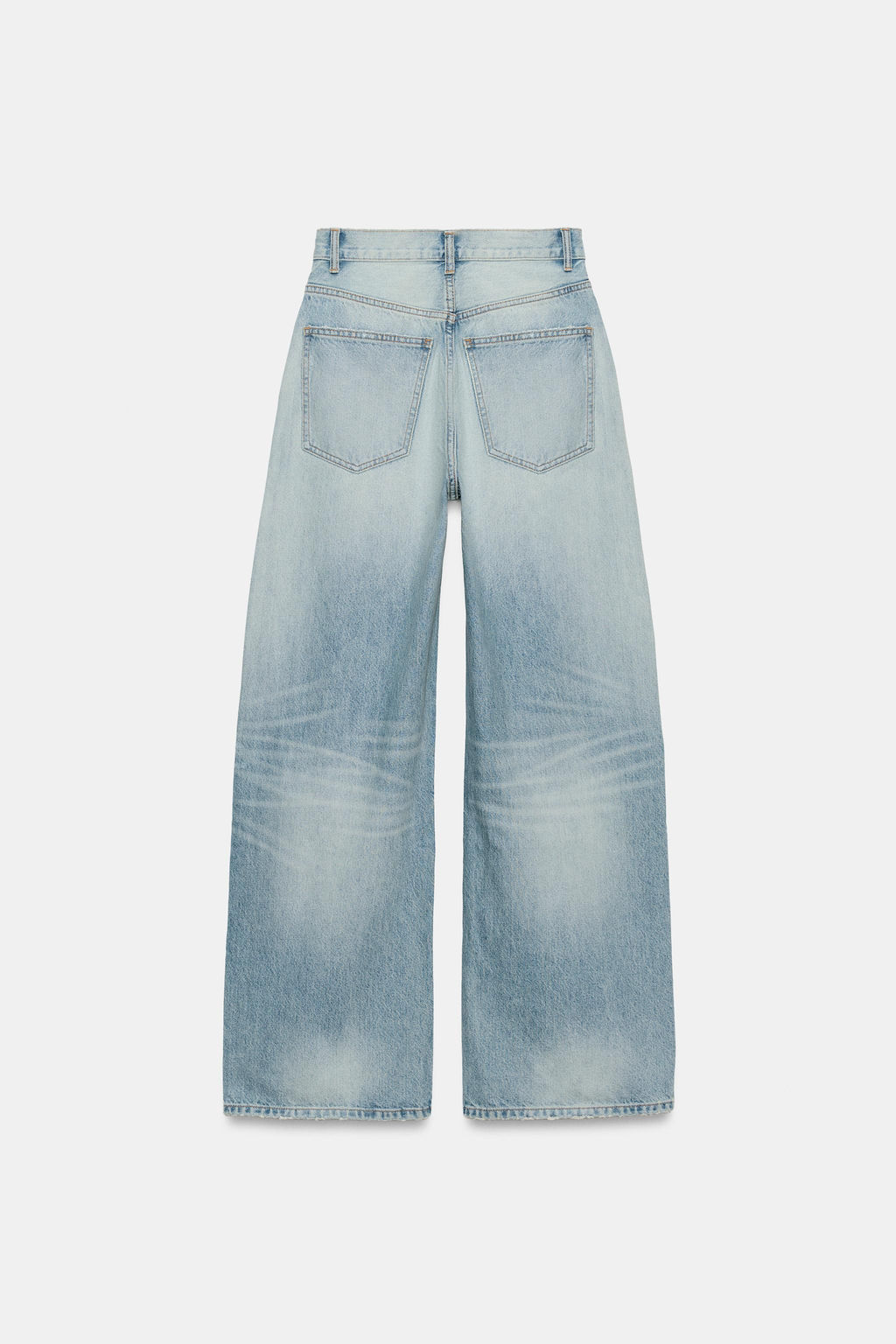 JEANS TRF EXTRA WIDE LEG TIRO ALTO / Azul claro - Zara фото 7