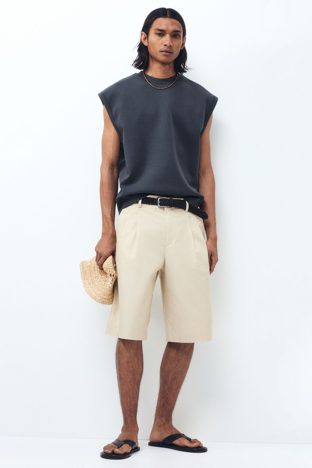 Camiseta sin mangas efecto neopreno Relaxed Fit - H&m фото 8