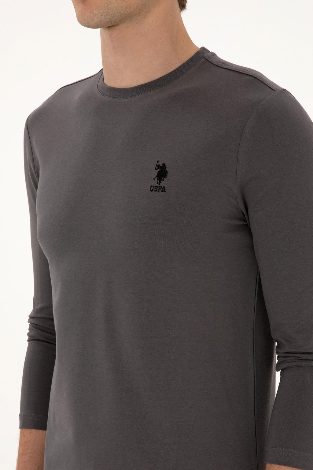 Erkek Gri Basic Sweatshirt Sepette S_rpriz _ndirim - U.s. polo assn фото 7